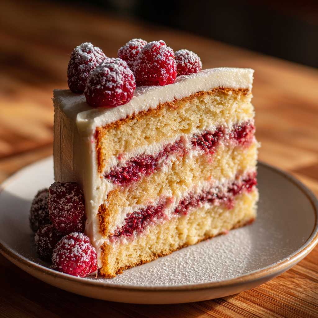 White Chocolate Raspberry Dream Cake