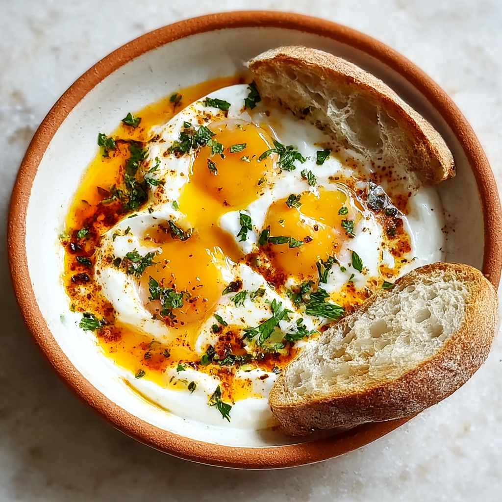 Turkish Eggs With Greek Yogurt
