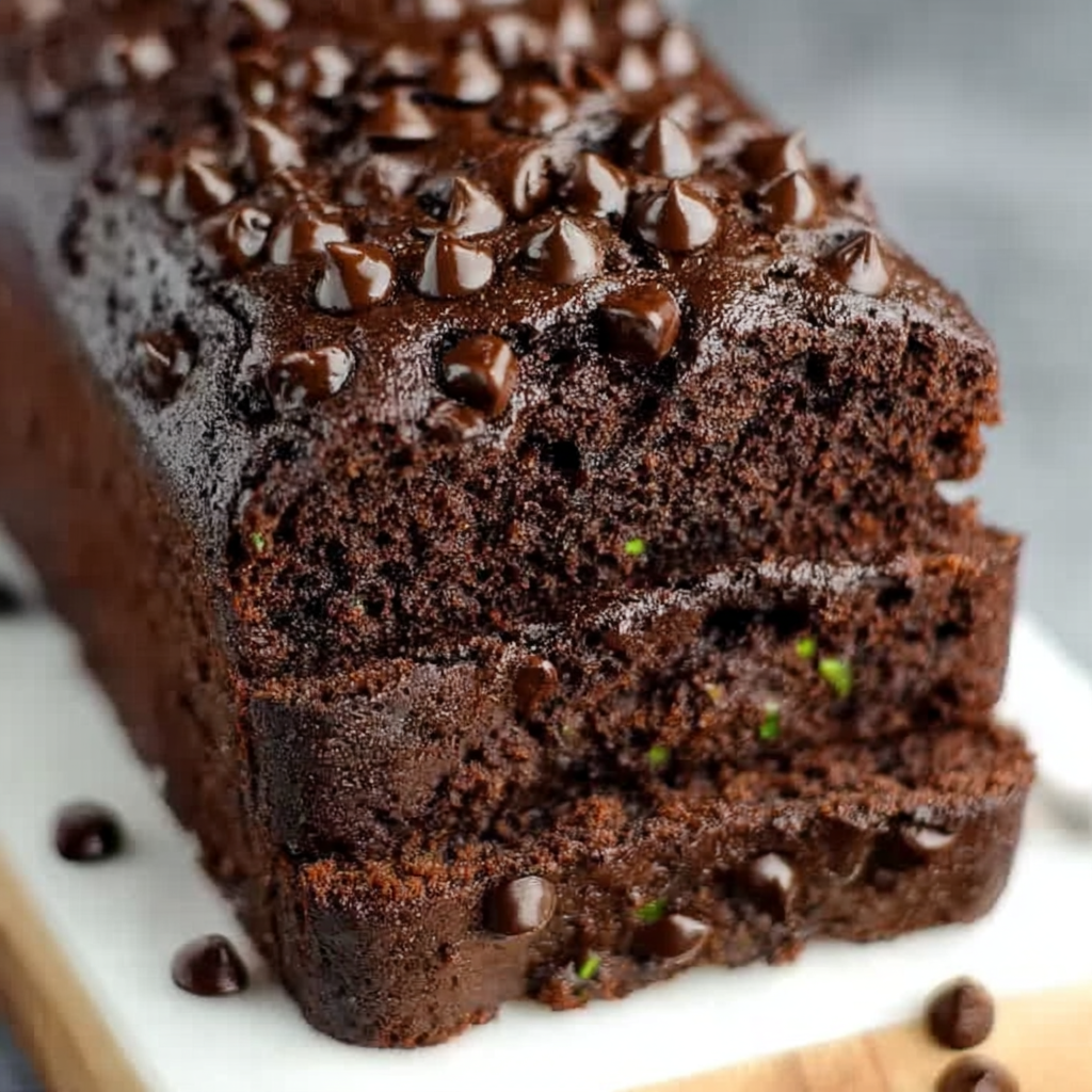 Ultra-Moist Chocolate Zucchini Bread with Sour Cream