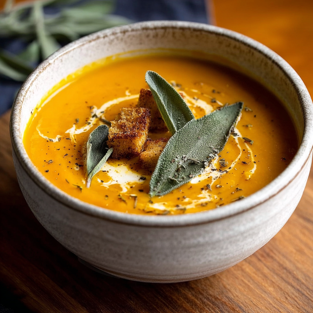 Sage Roasted Butternut Squash Soup: The Ultimate Creamy Autumn Bowl