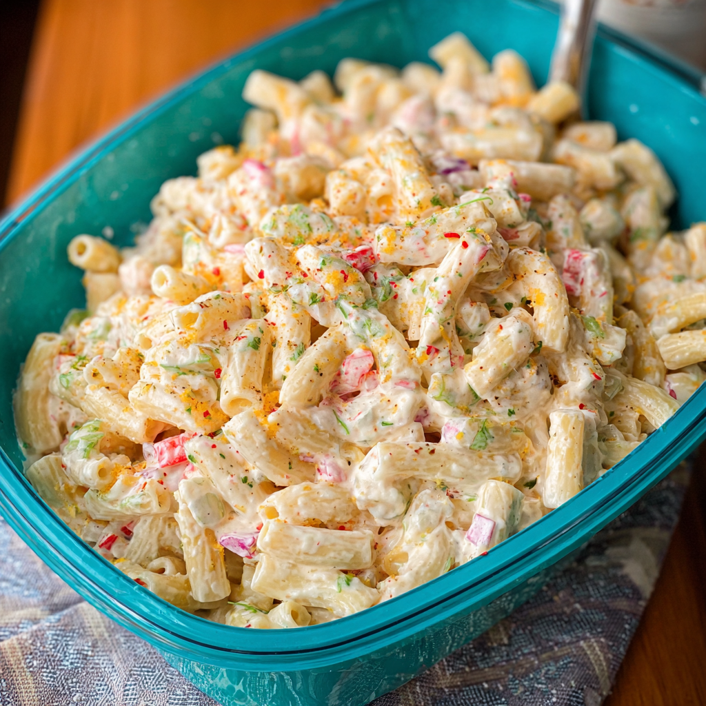 Tangy Twist: The Ultimate Cheddar Sour Cream Macaroni Salad