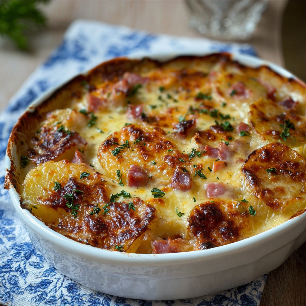 French Comfort: Gratin Dauphinois with Ham