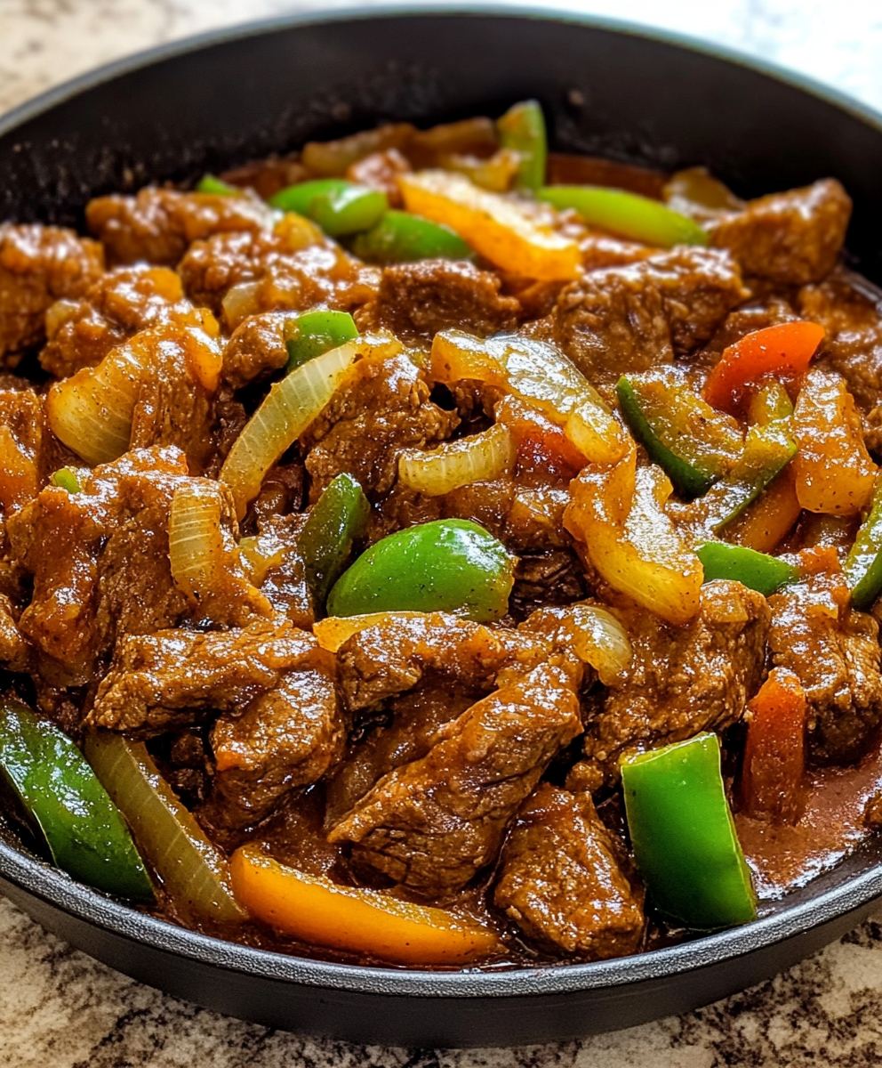 Bold &#038; Saucy Pepper Steak with Peppers and Onions: A Weeknight Sizzler