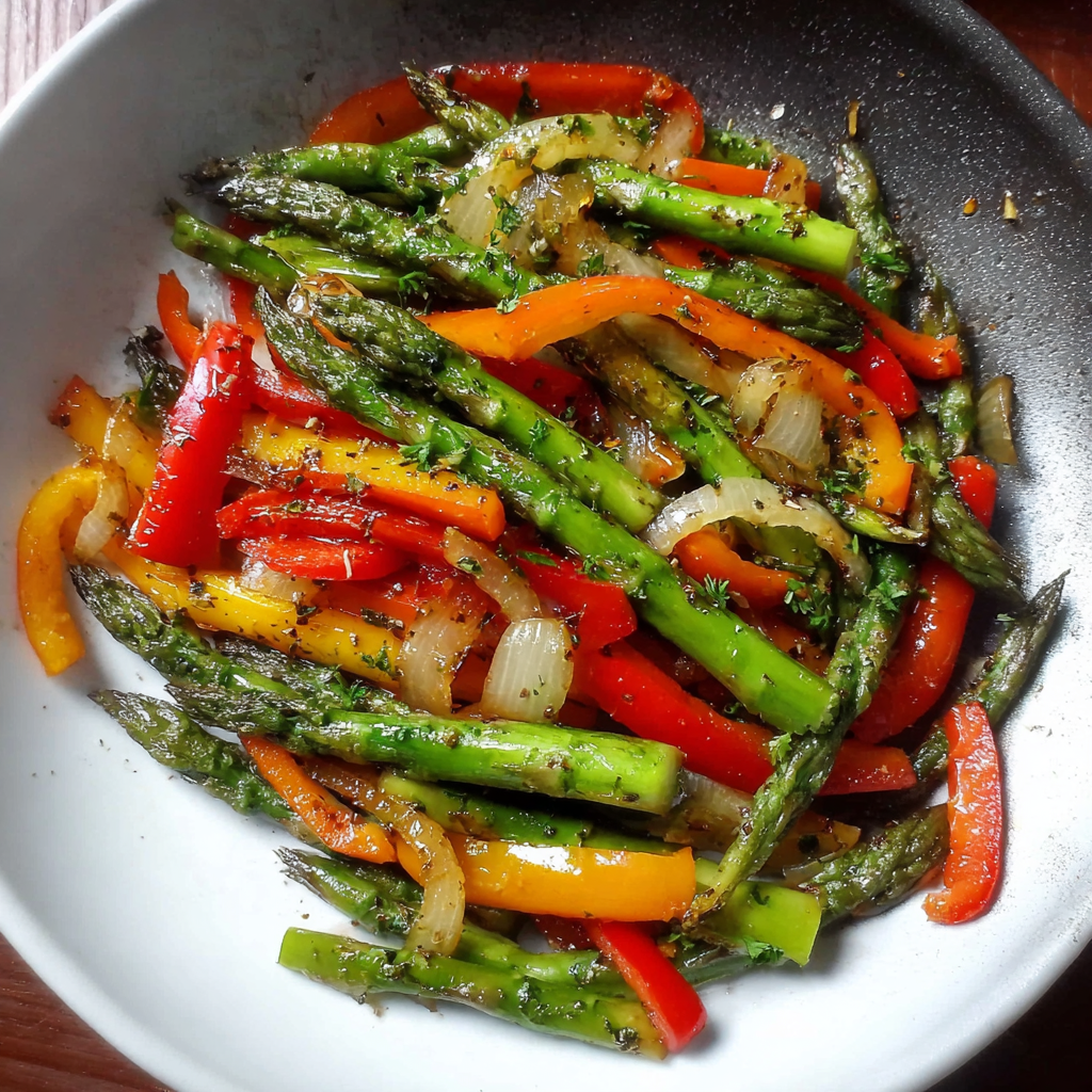 Sautéed Asparagus with Peppers and Onions: A Vibrant &#038; Healthy Side Dish
