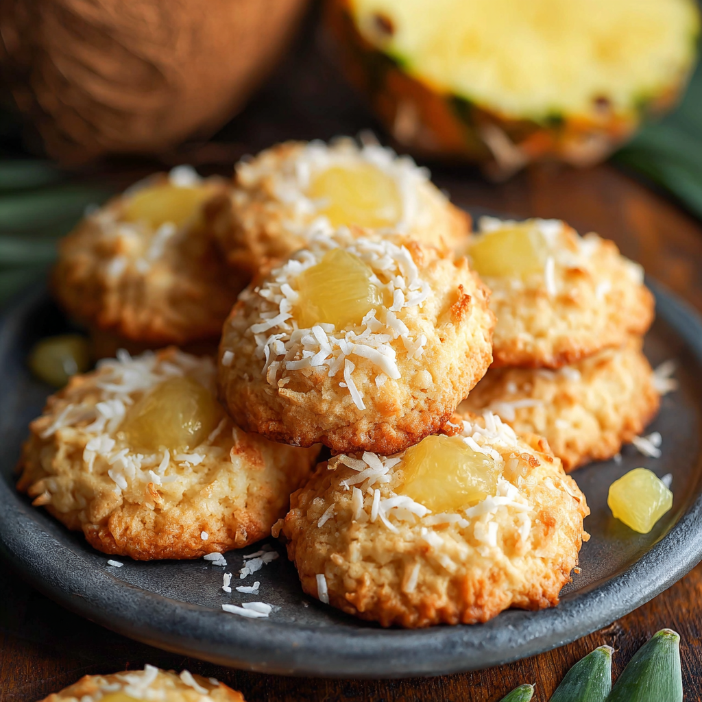 Hawaiian Pineapple and Coconut Cookies: The Ultimate Tropical Escape