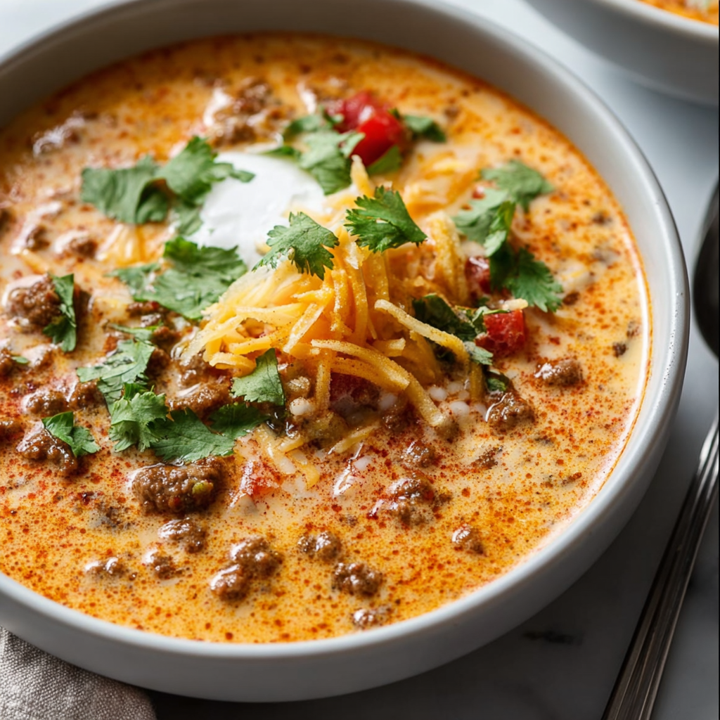 Creamy Cheesy Ground Beef Taco Soup: The Ultimate 30-Minute Comfort Bowl