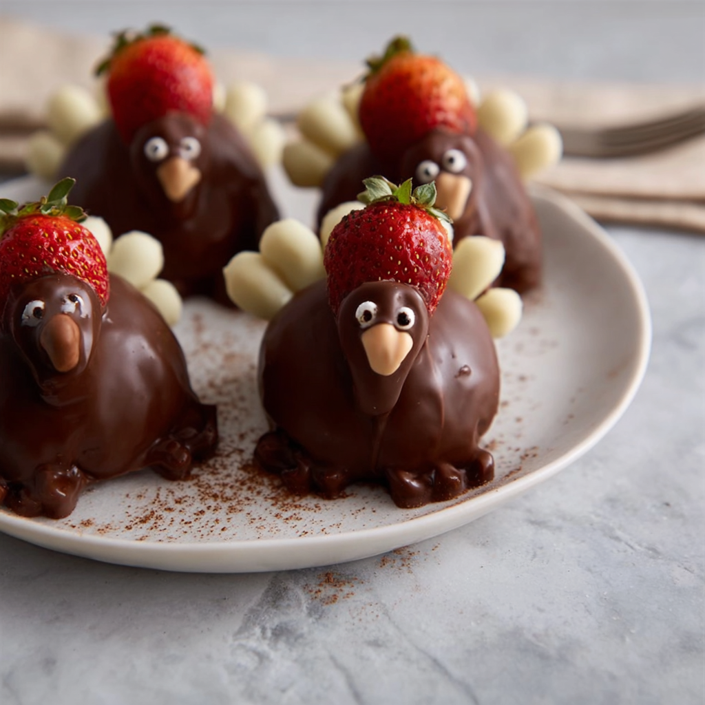 Chocolate Covered Strawberry Turkeys: The Cutest 15-Minute Thanksgiving Treat
