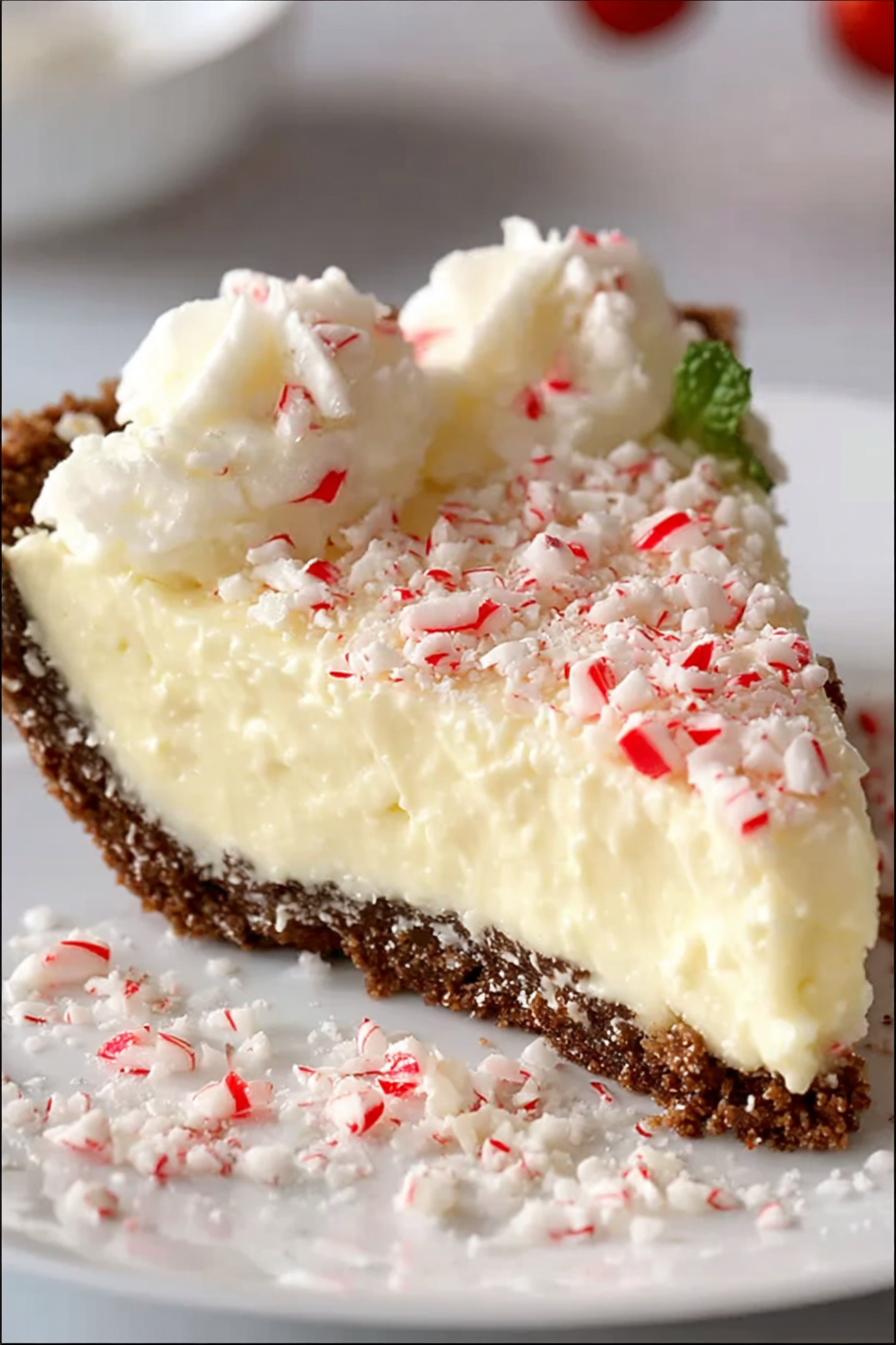White Chocolate Peppermint Pie: Creamy, Minty &#038; Festively Sweet!