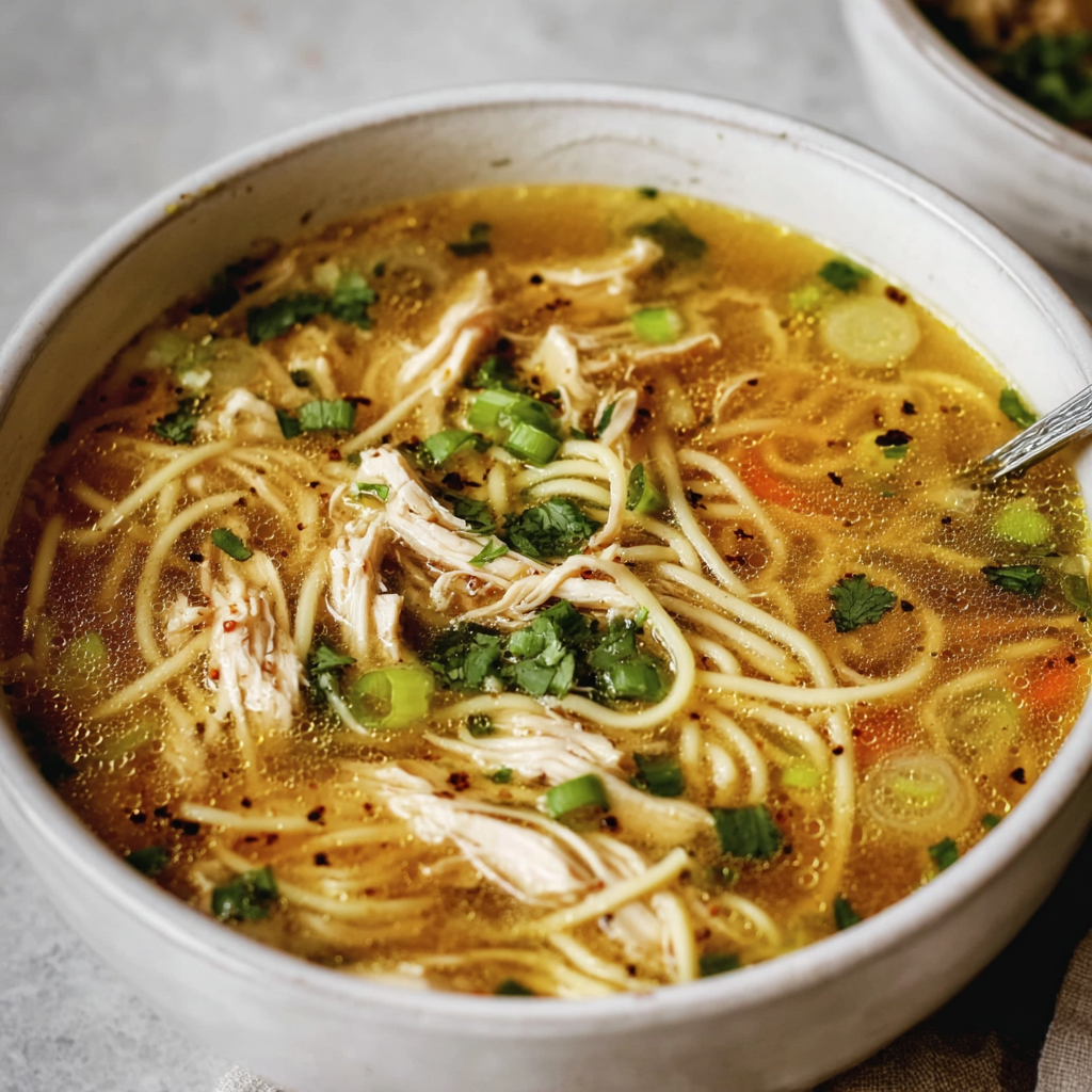 Ginger Garlic Chicken Noodle Soup: The Ultimate Immune-Boosting Bowl