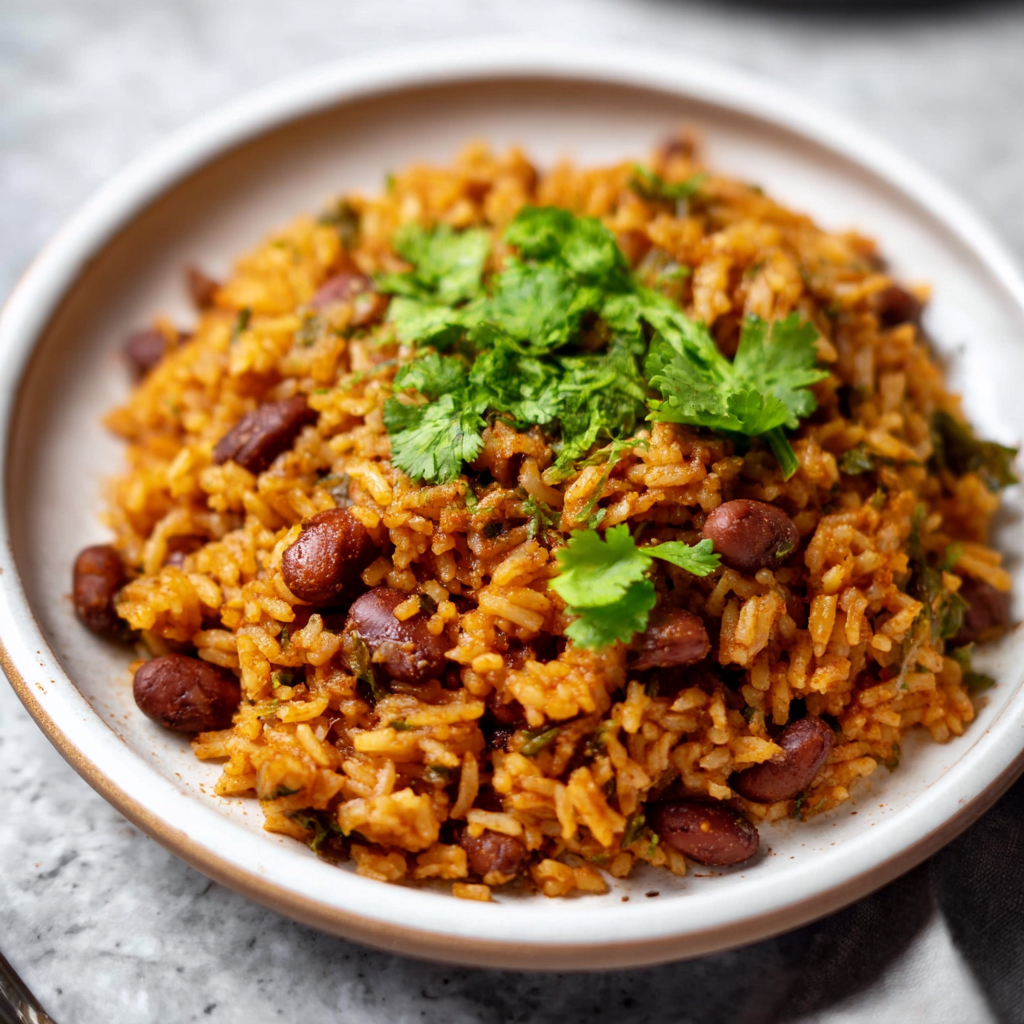 Mom’s Authentic Puerto Rican Rice &amp; Beans (Arroz con Gandules)