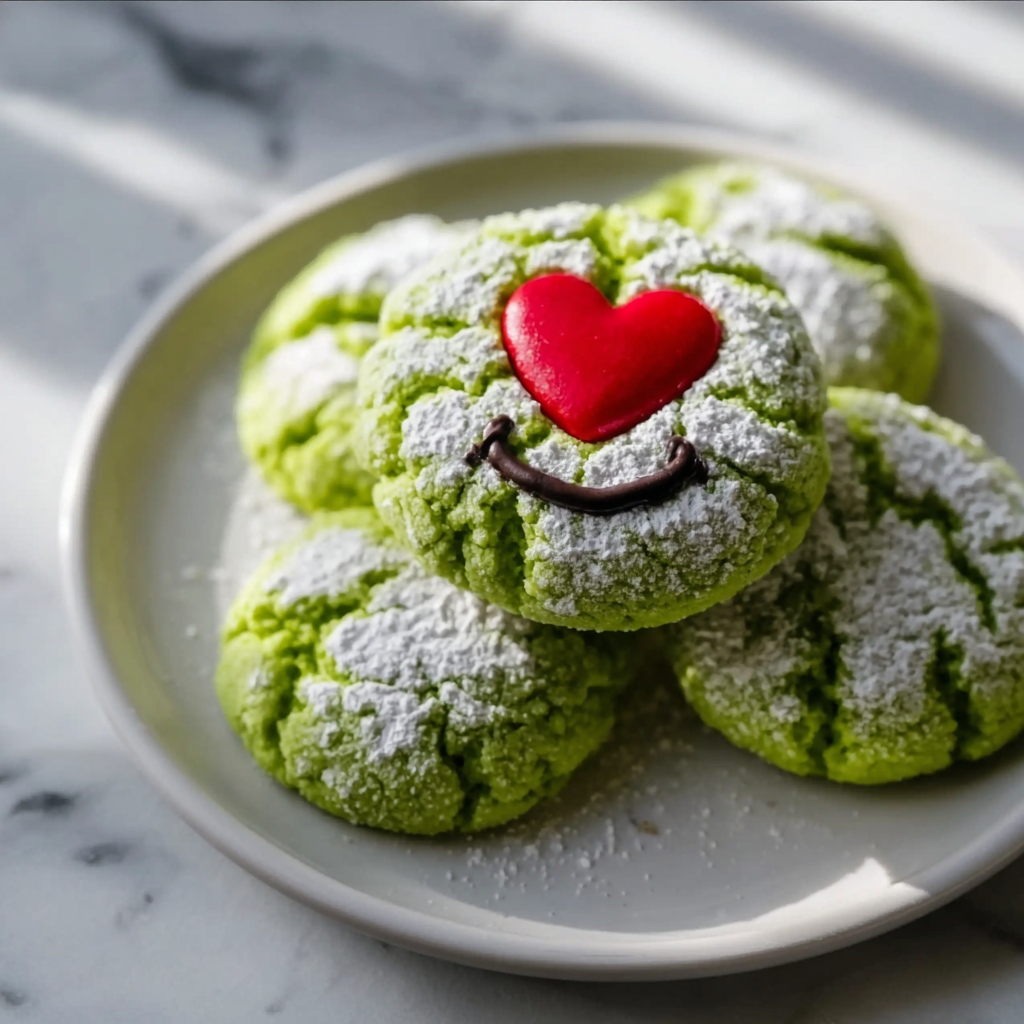 Green Grinch Crinkle Cookies: The Ultimate Holiday Heart-Grower
