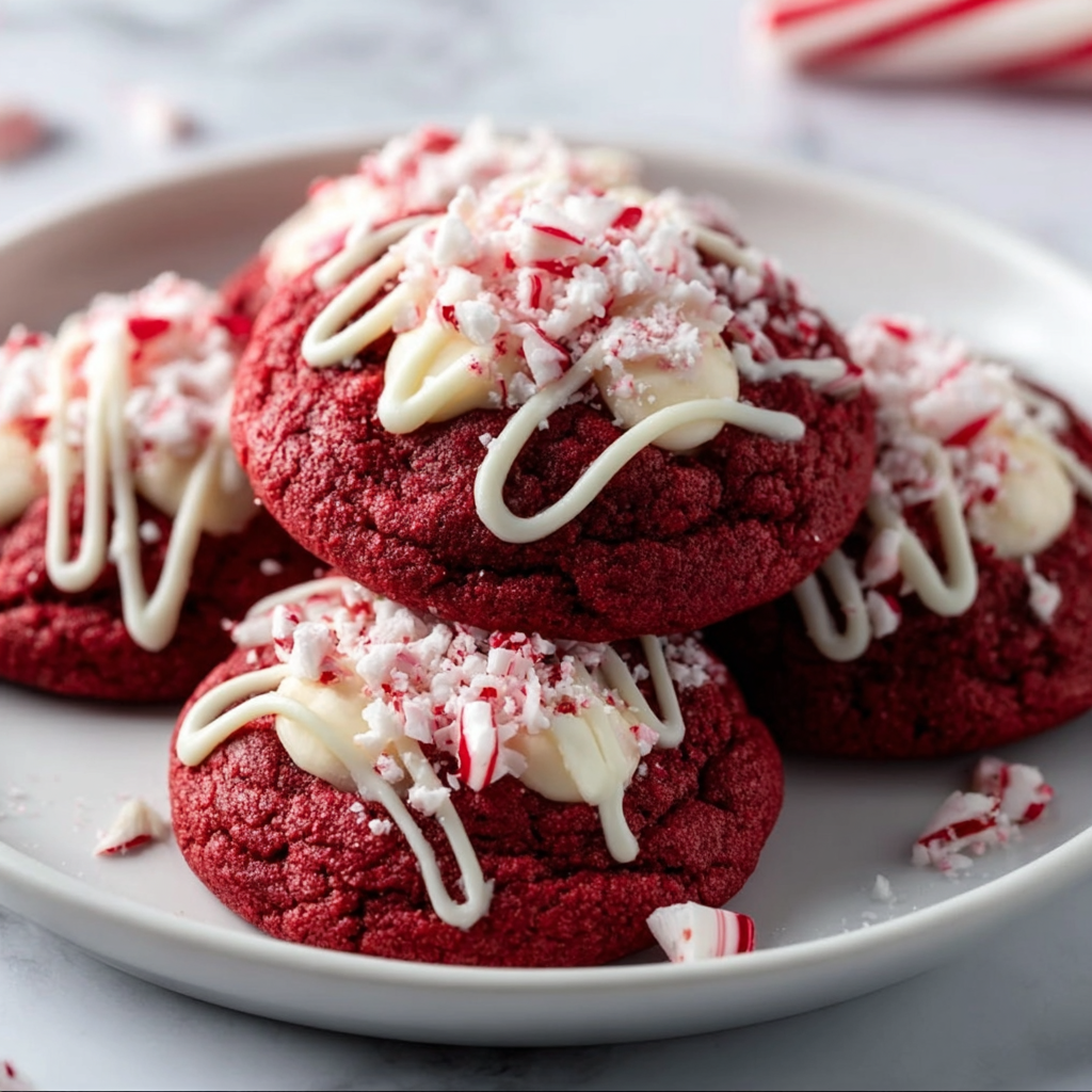 Christmas Peppermint Red Velvet Cookies: The Ultimate Holiday Crinkle Treat