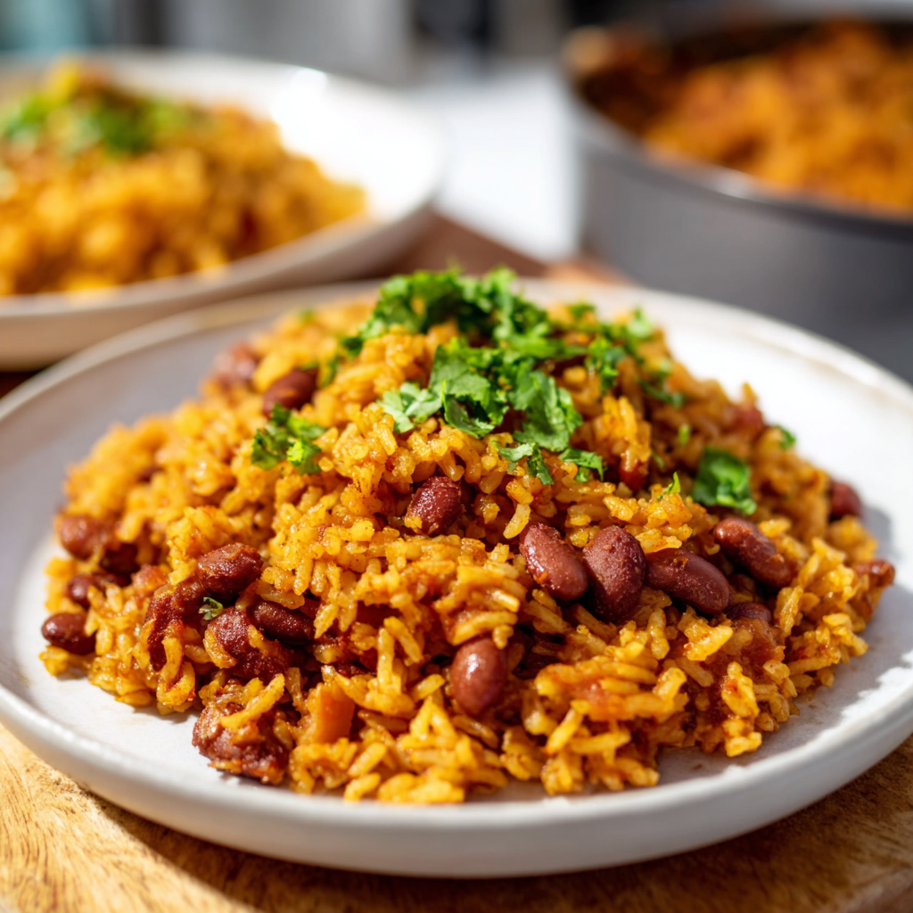 Mom’s Authentic Puerto Rican Rice &amp; Beans (Arroz con Habichuelas)