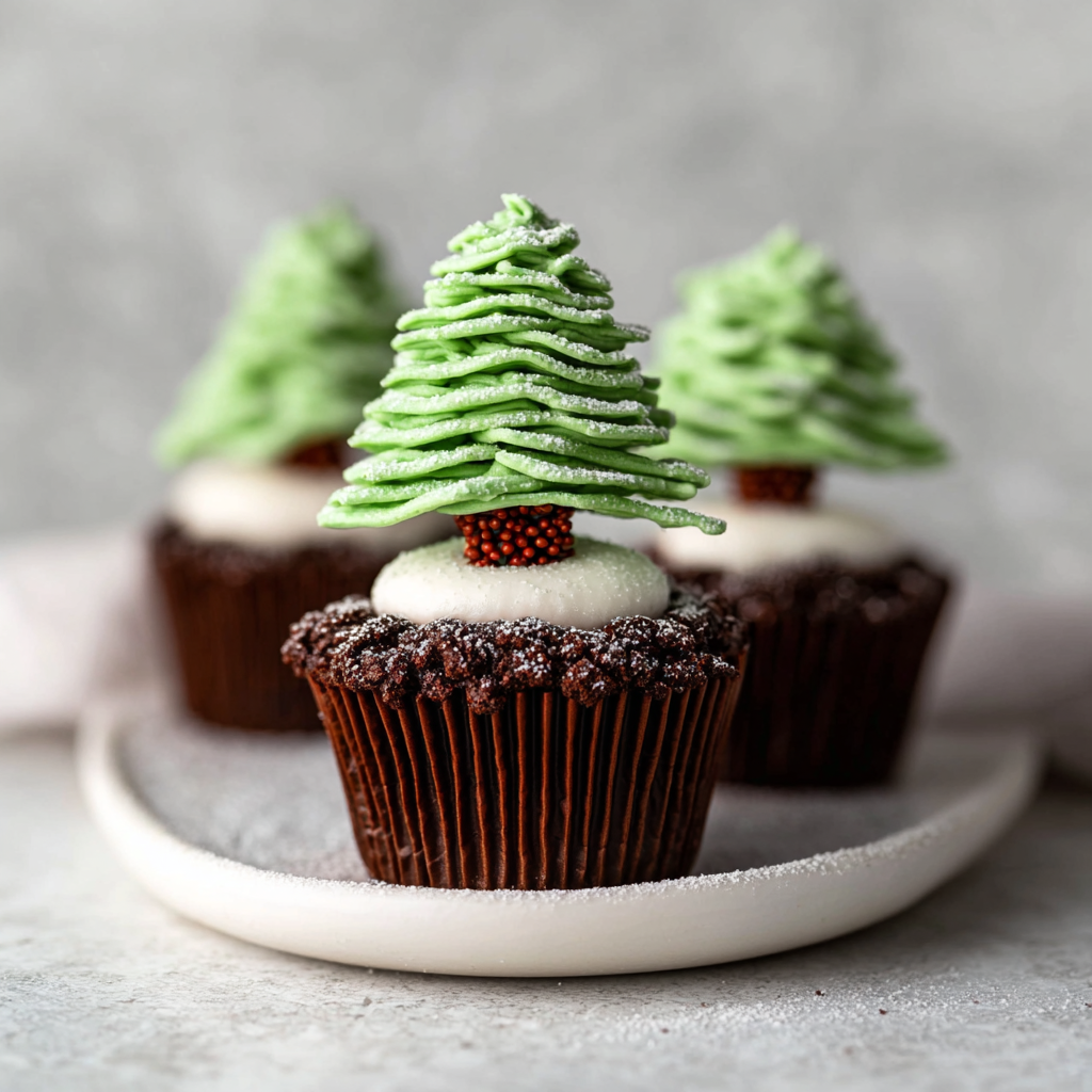Festive Chocolate Christmas Tree Cupcakes: The Ultimate Edible Ornament