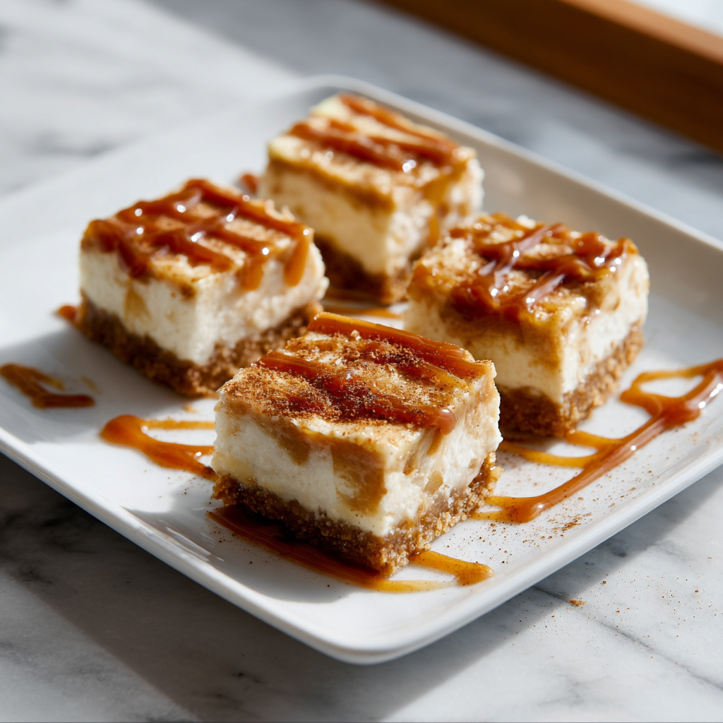 Caramel Apple Cheesecake Bars: The Ultimate Fall Hybrid Dessert
