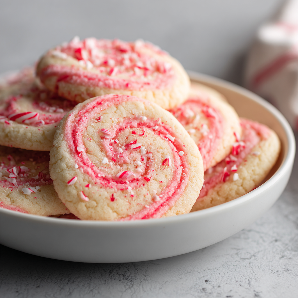 Classic Peppermint Candy Pinwheel Cookies