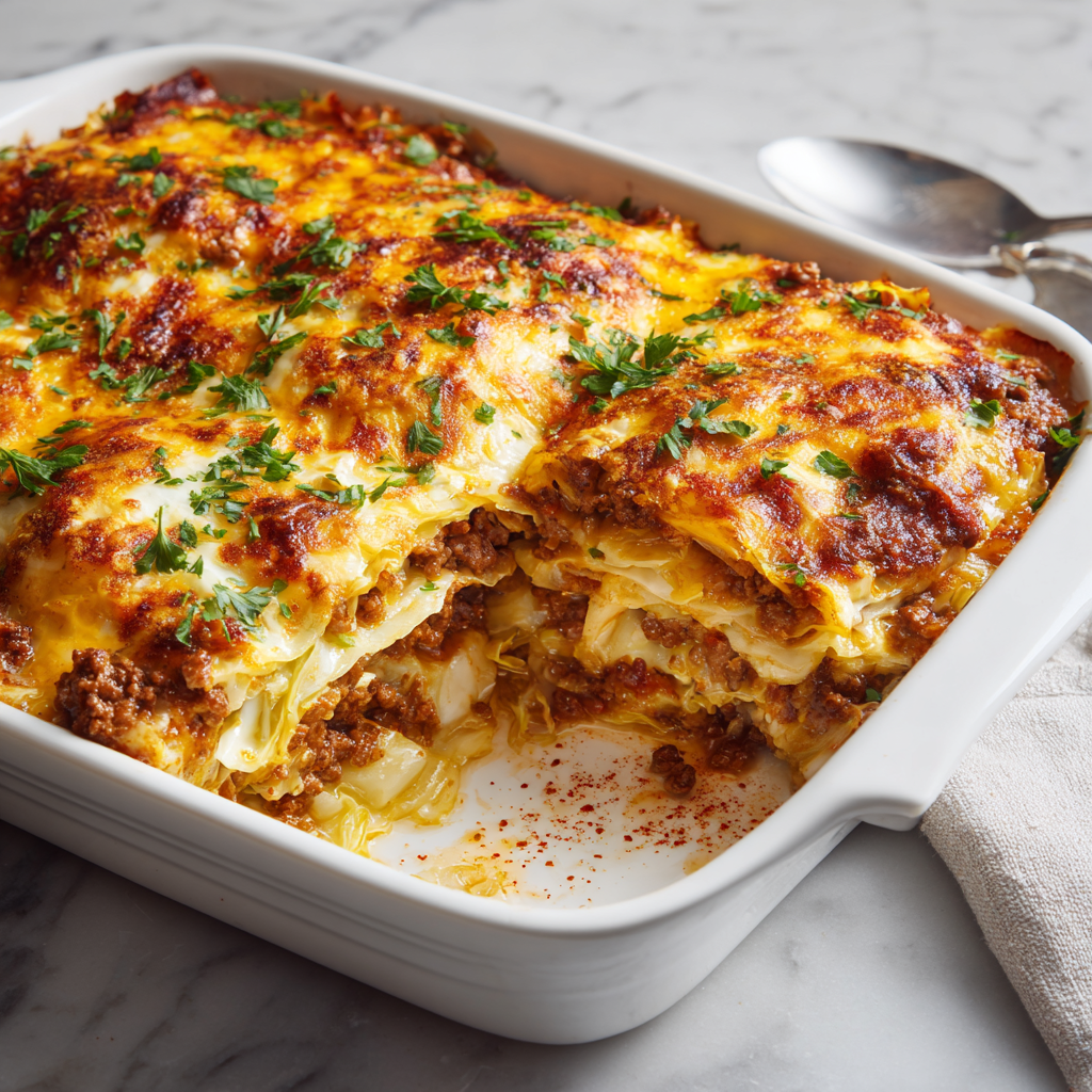 Unstuffed Cabbage Beef Bake: The &#8220;Lazy&#8221; Cabbage Roll