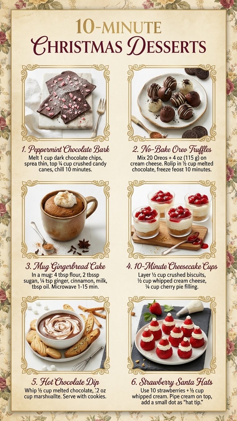 10-Minute Christmas Desserts: Quick &#038; Festive Treats for Busy Holidays