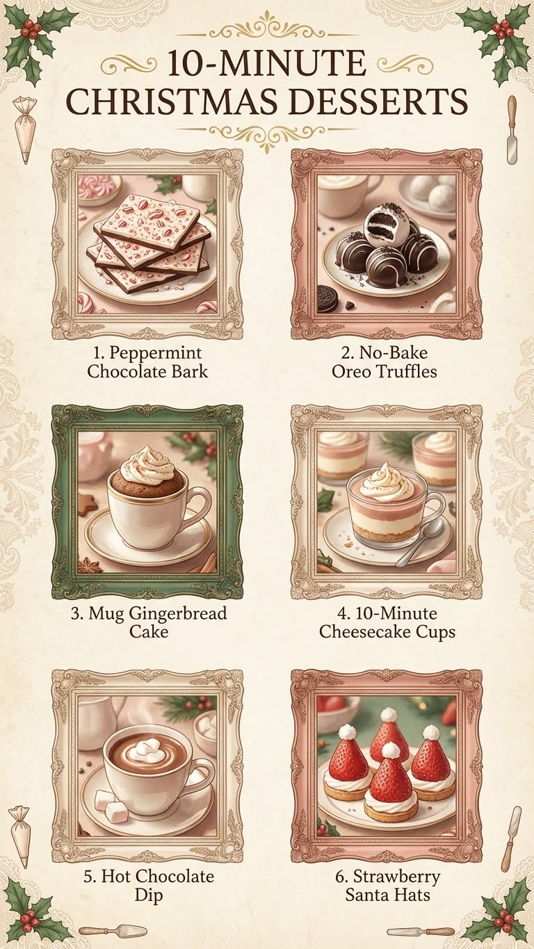 10-Minute Christmas Desserts: Quick &#038; Festive Holiday Treats
