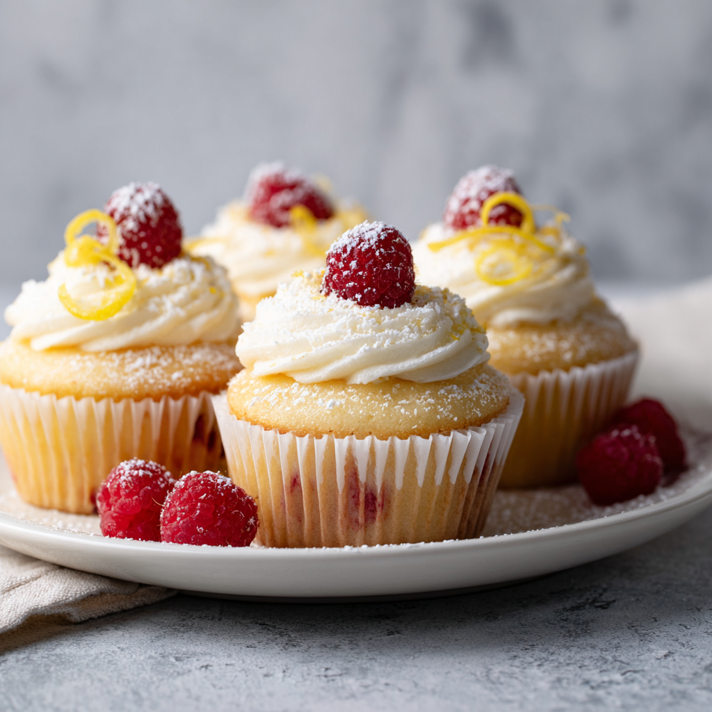 Raspberry Lemon Heaven Cupcakes