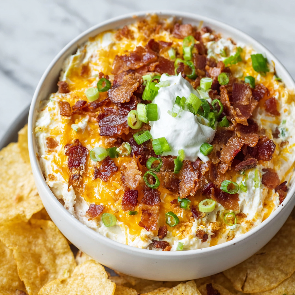Loaded Baked Potato Chip Dip: The Ultimate Party Bowl