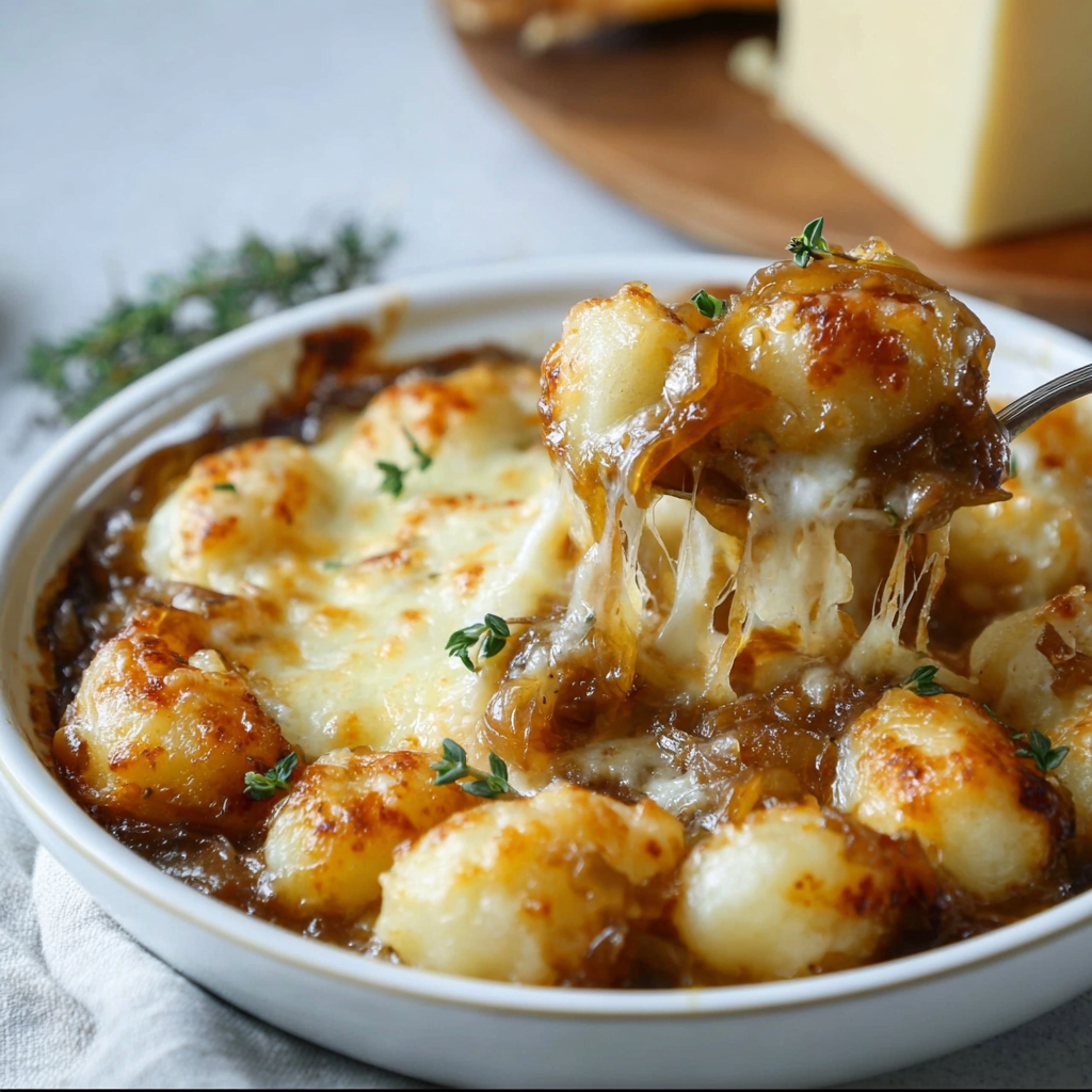 French Onion Gnocchi: Two Classics, One Skillet