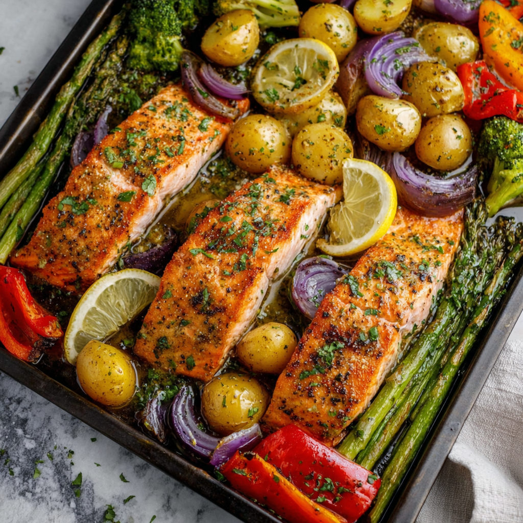 Sheet Pan Salmon and Potatoes with Veggies: The Perfect Weeknight Balance