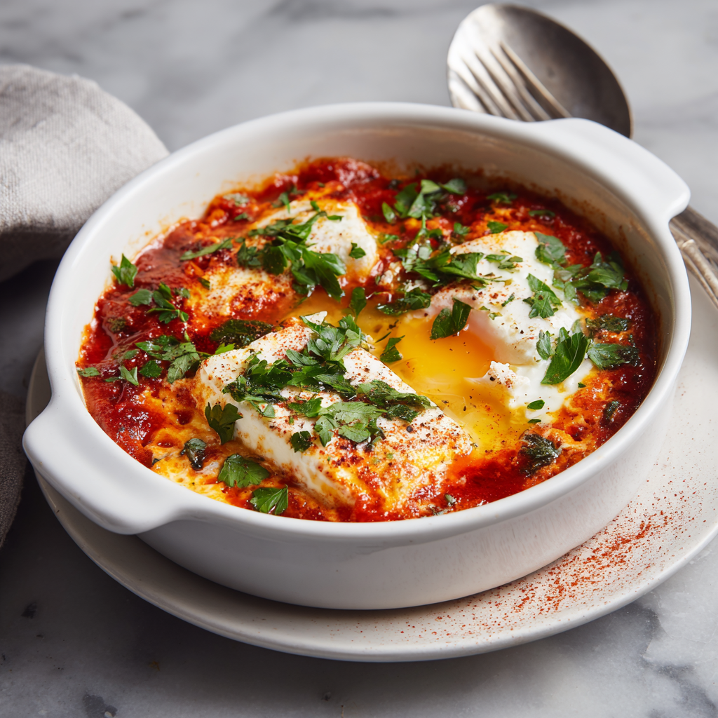 Mediterranean Baked Feta Eggs: The Ultimate One-Pan Brunch