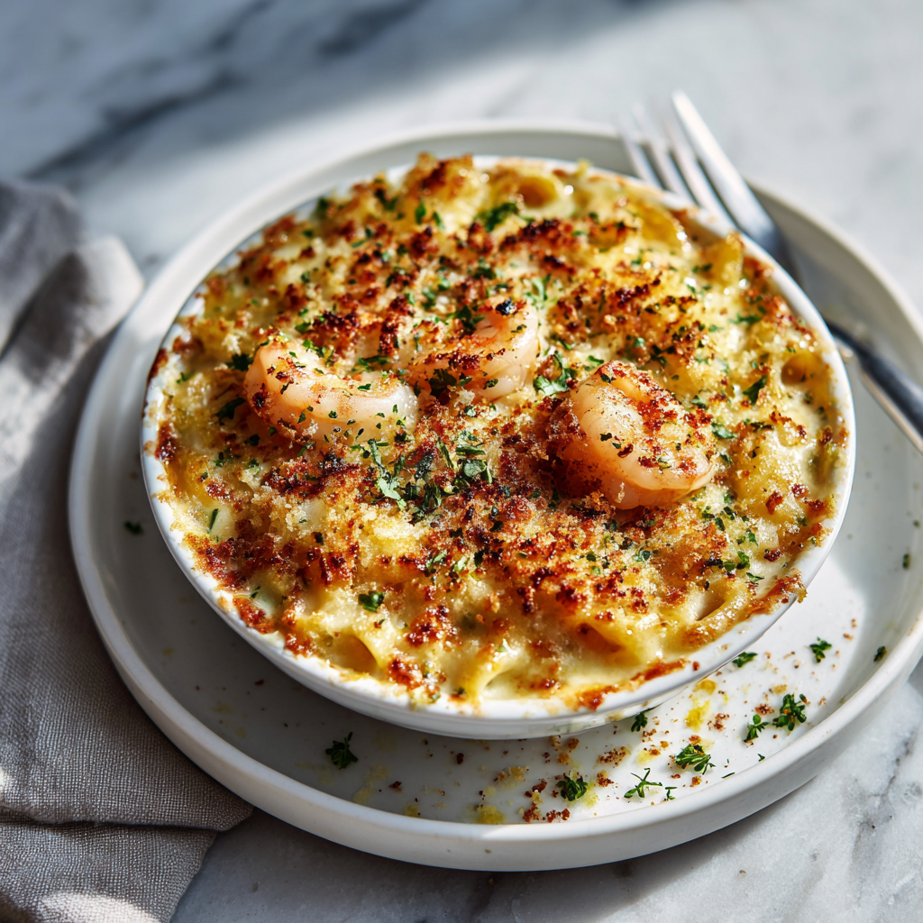 The Ultimate Creamy Seafood Gratin Pasta Bake (No Cream!)