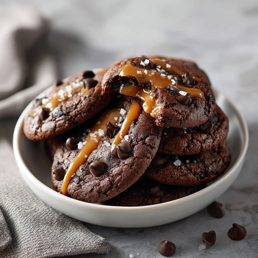 The Ultimate Salted Caramel Dark Chocolate Cookies Recipe