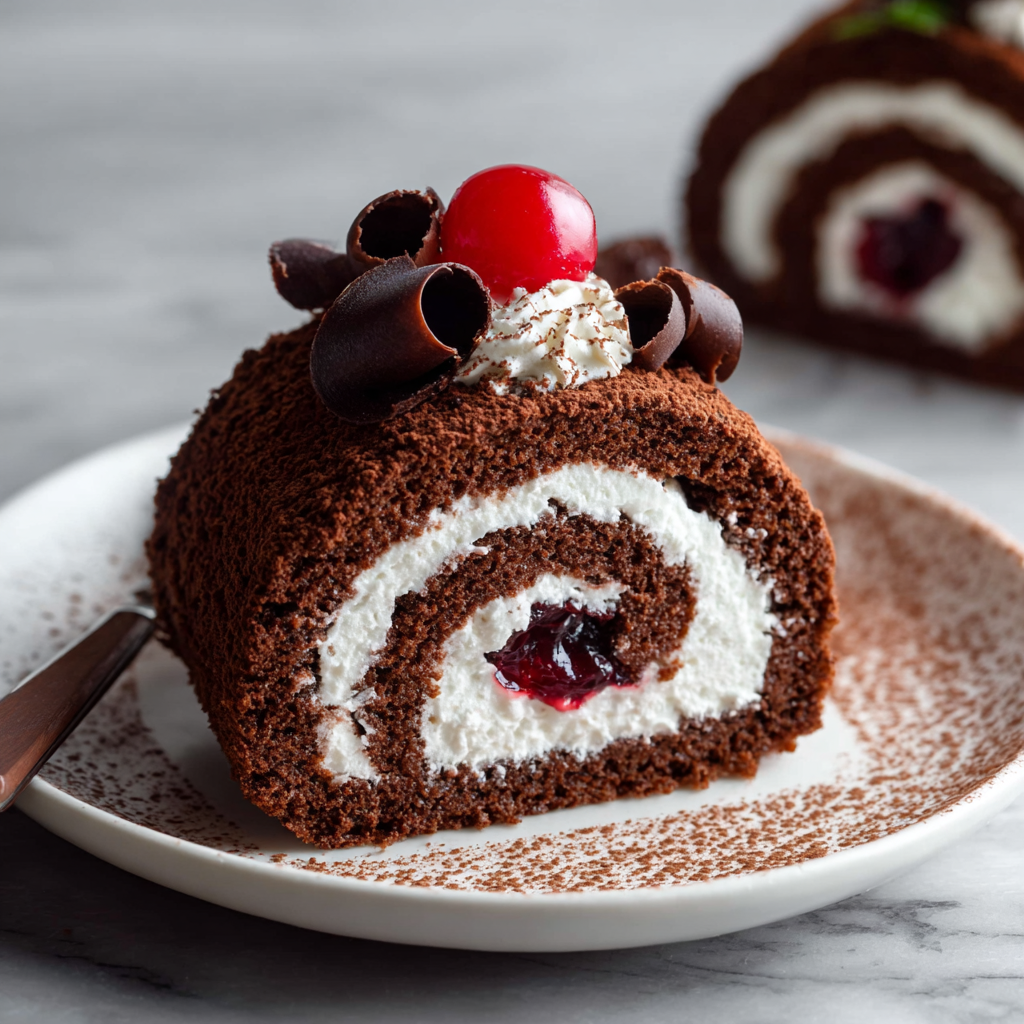 The Elegant Black Forest Cake Roll: A Classic Remastered