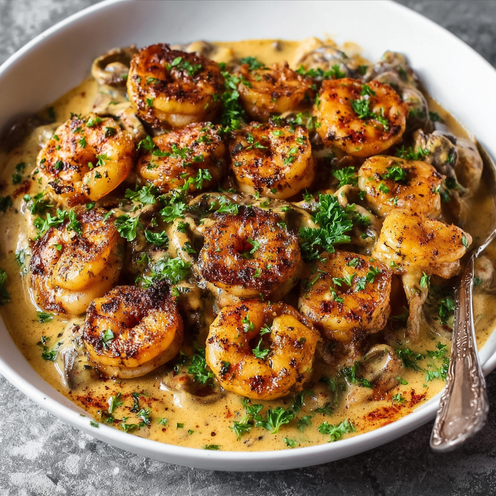 Creamy &#038; Spicy Blackened Shrimp (20-Minute Dinner)