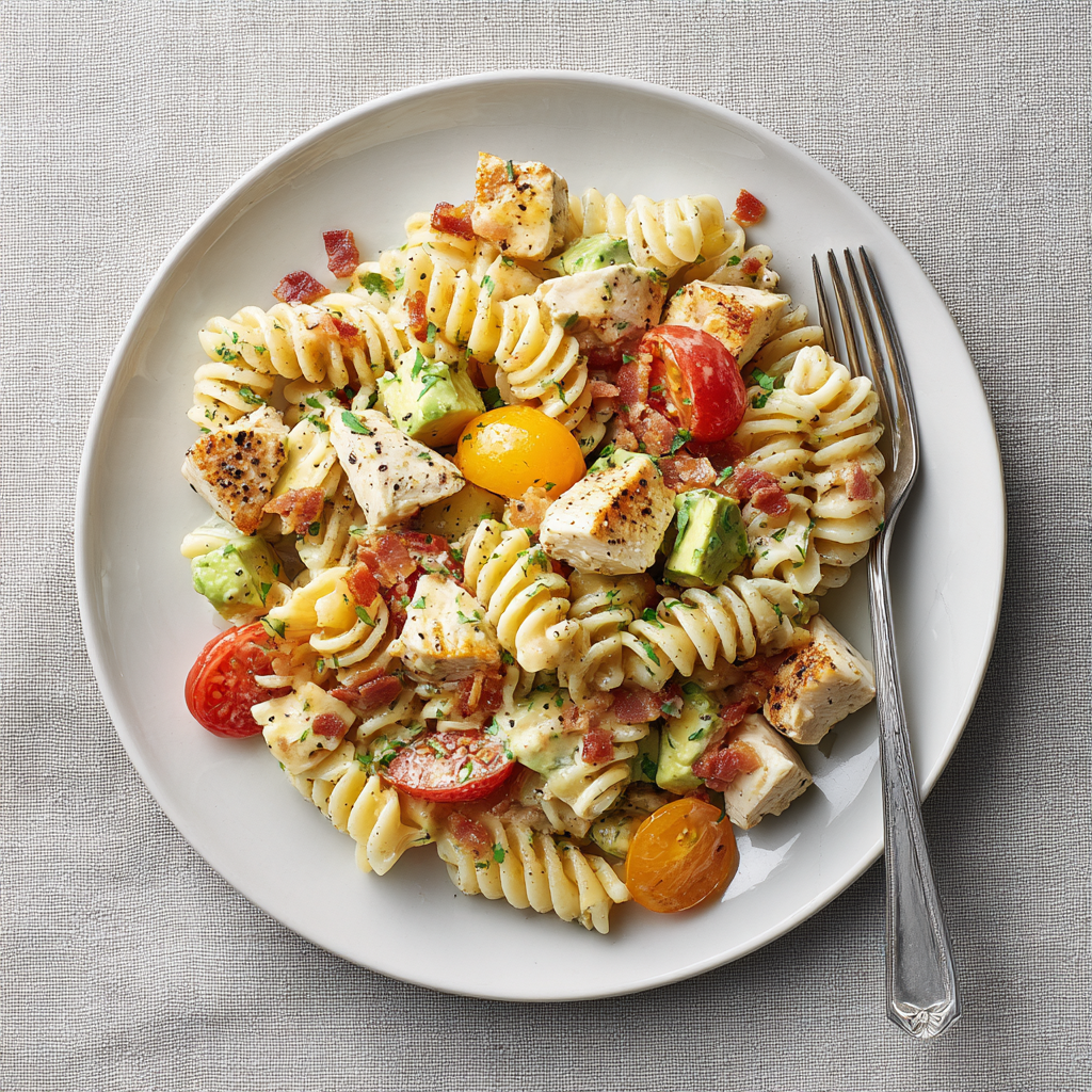 Creamy Chicken Club Pasta Salad (The Sandwich in a Bowl)