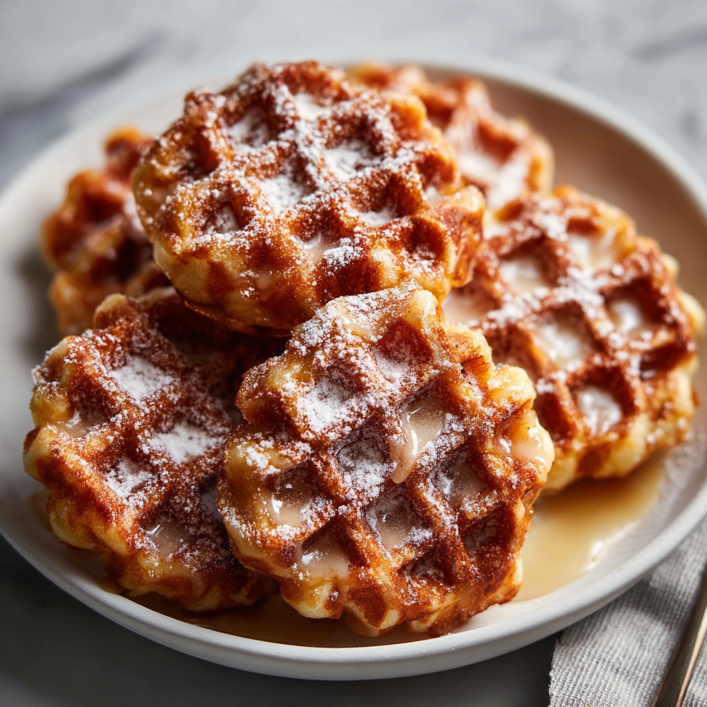 Apple Fritter Waffle Donuts (The &#8220;Wonut&#8221; of Your Dreams)
