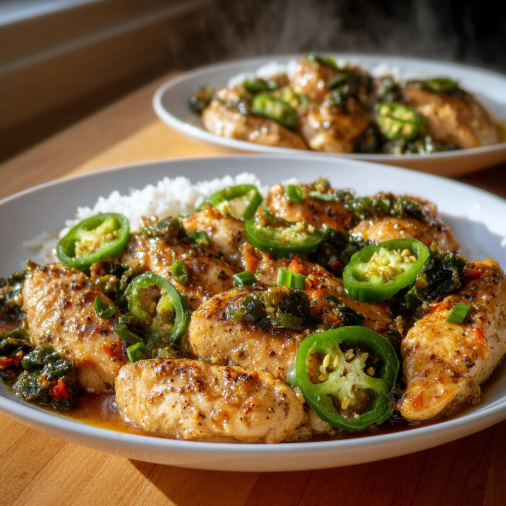 Jalapeño Chicken (The Spicy, Creamy Skillet Dinner)