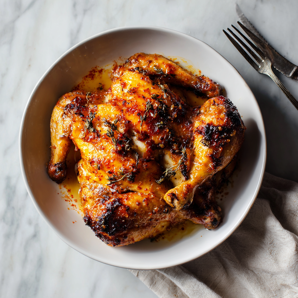 Roasted Orange Chicken (Sticky, Glazed, &#038; Baked Not Fried)