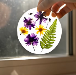 Natural Flower Bioplastic Suncatchers: Sustainable Botanical Art 🌸☀️