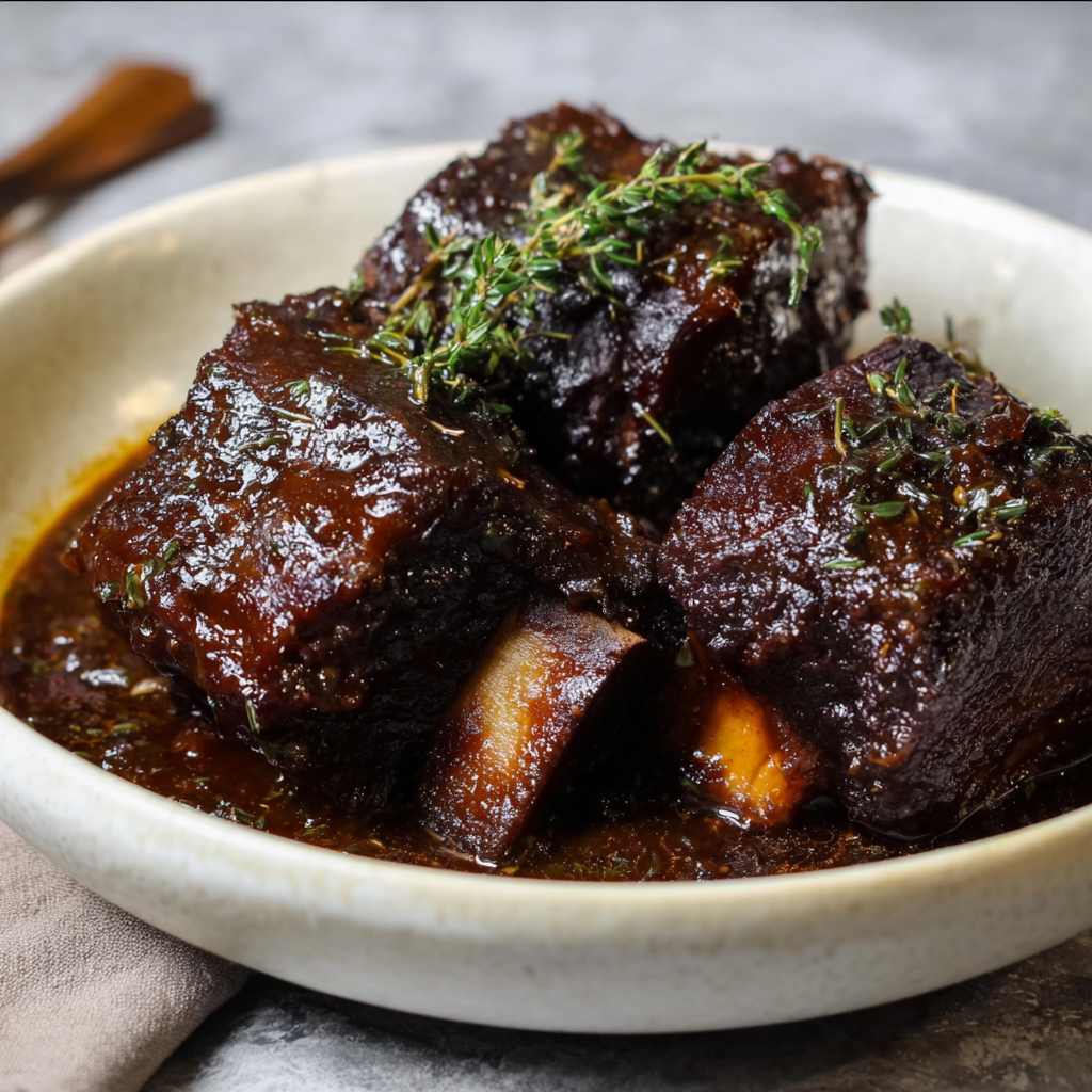 Balsamic Bourbon Short Ribs (The Melt-in-Your-Mouth Dinner Party Winner)